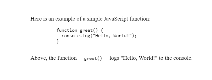 code tag output